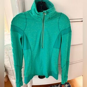 Lululemon Green Half-Zip Athletic Pullover